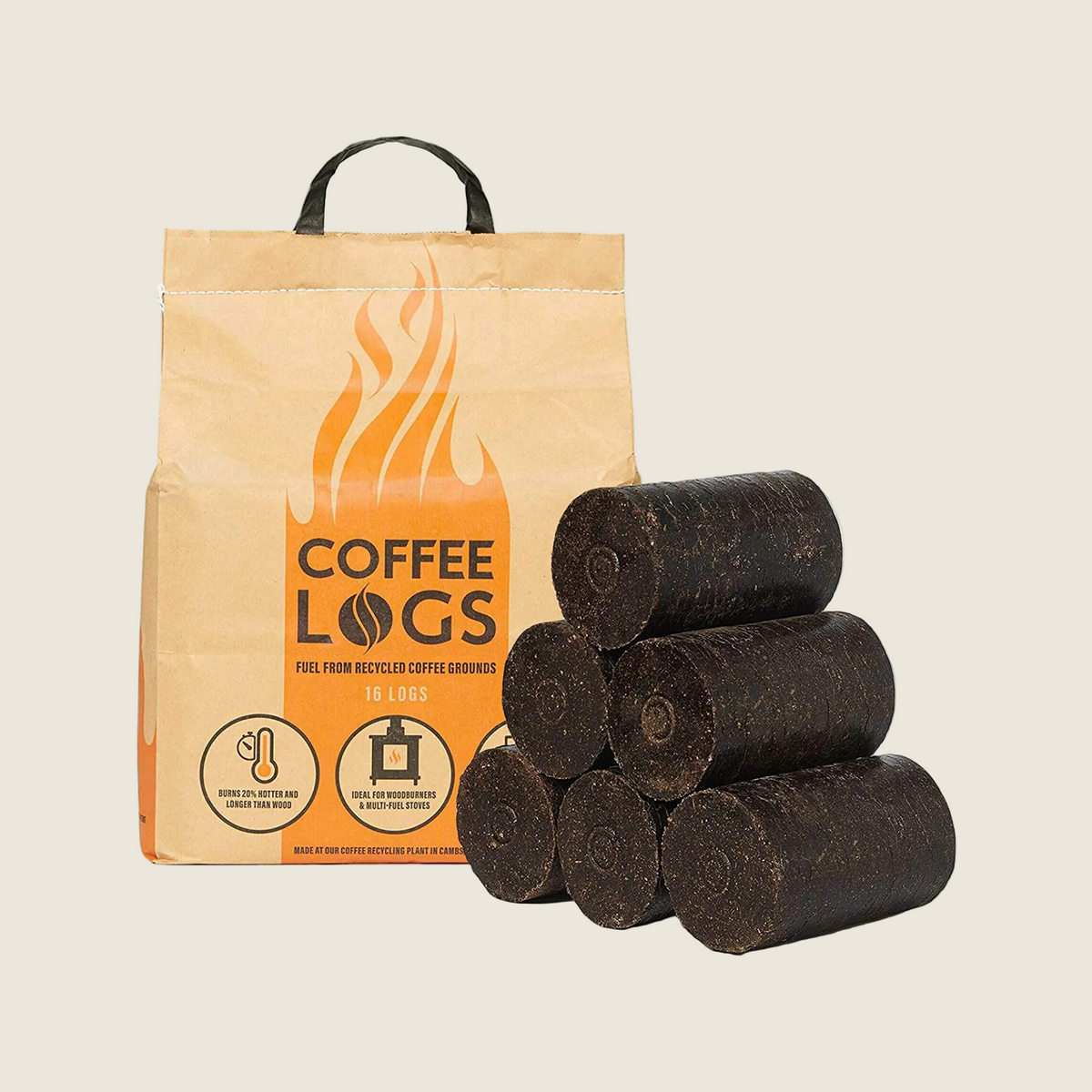 Amos coffee logs - Peartrees sustainable shop