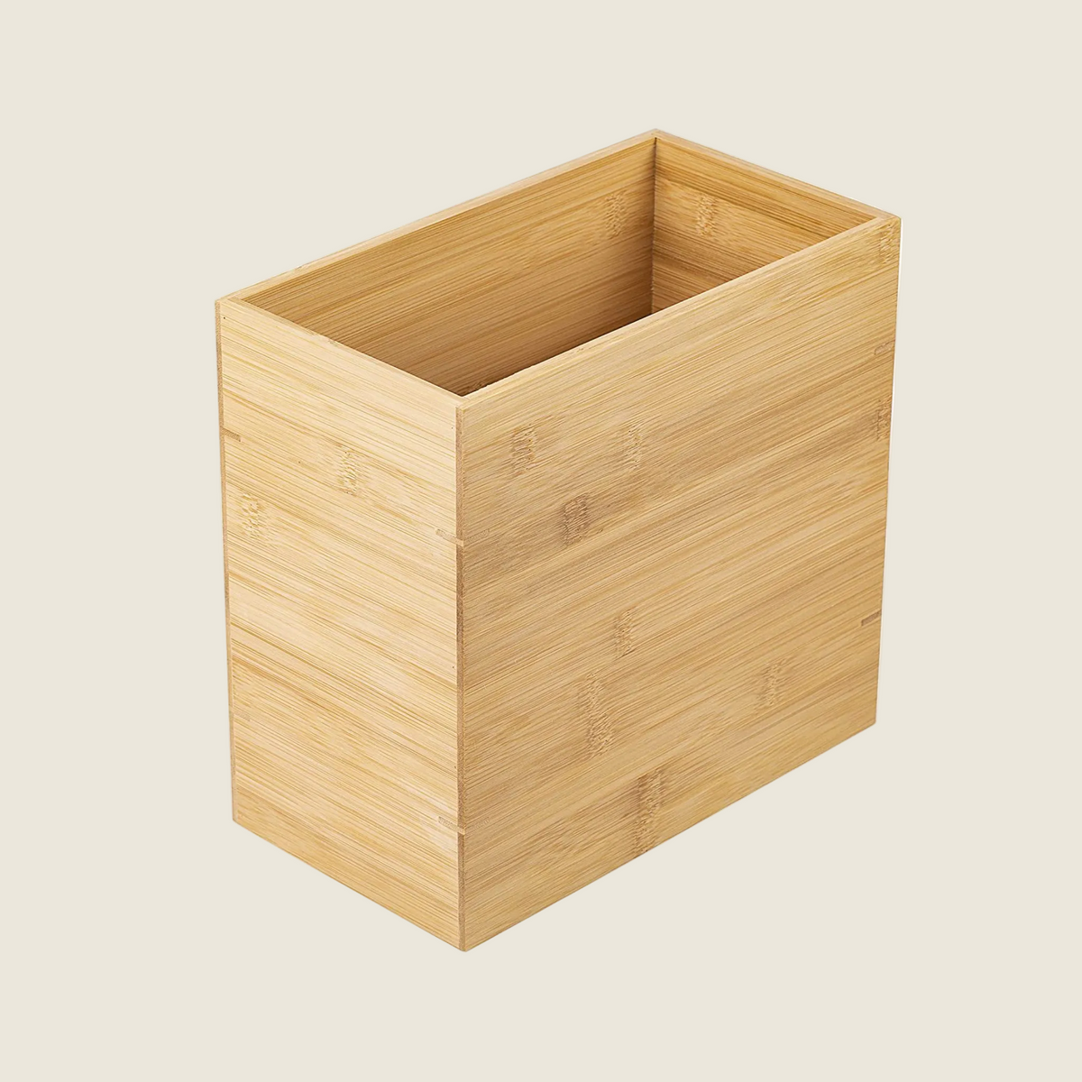 Bamboo waste paper bin - Peartrees sustainable shop