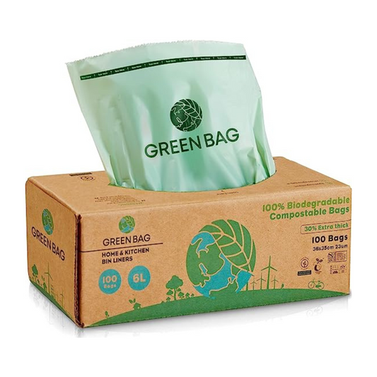 GREENBAG COMPOSTABLE BIN LINERS 6L