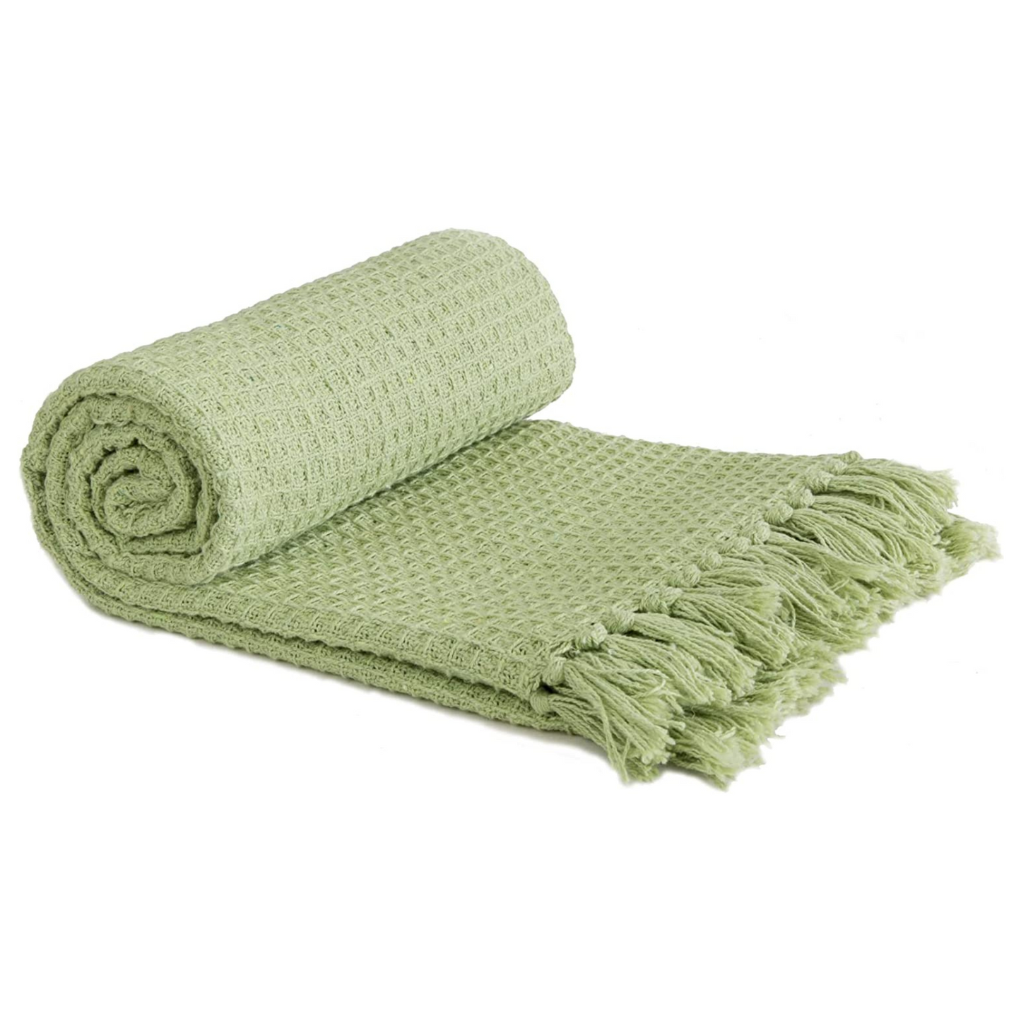 HONEYCOMB PISTACHIO THROW BLANKET