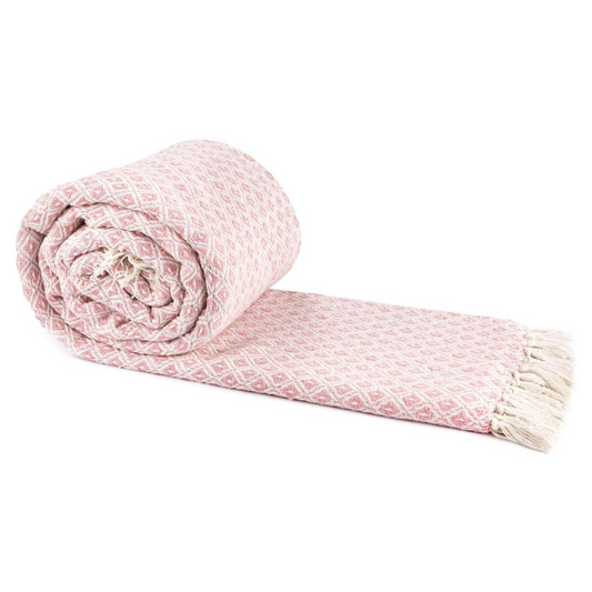 BLUSH PINK THROW BLANKET