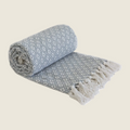 Silver throw blanket - Peartrees sustainable shop